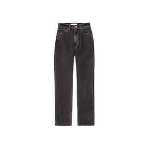 NEW Abercrombie High Rise Ankle Straight Jean - Black - 25 (0) R
